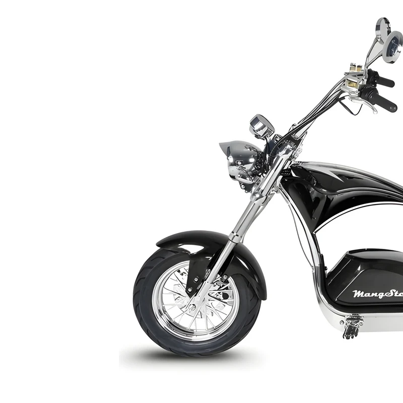 Trottinette Mangosteen électrique assise City Coco M1PS – cadre chromé & double motorisation