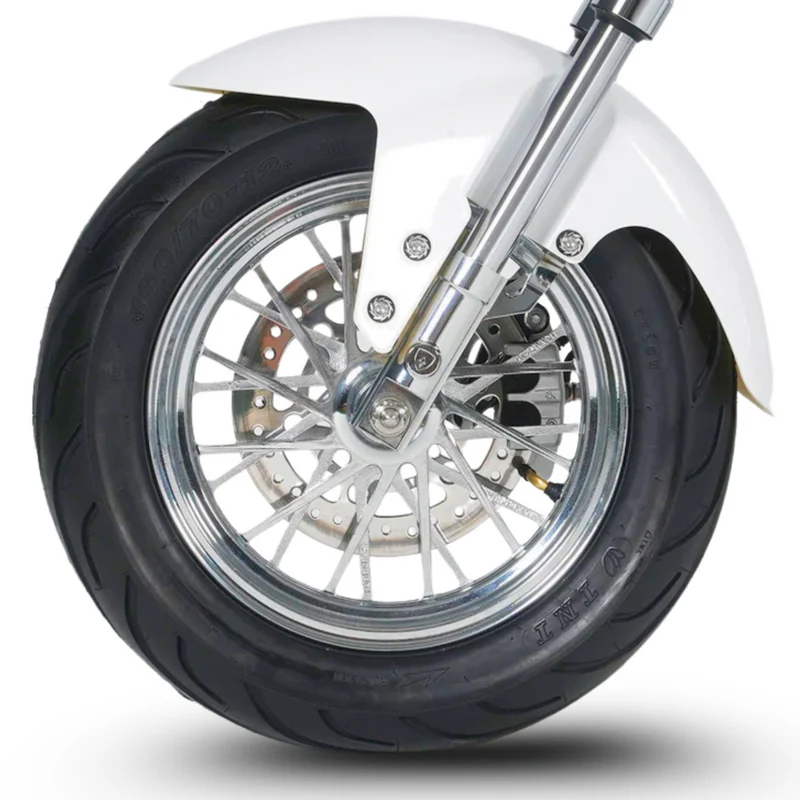 Trottinette Mangosteen électrique assise City Coco M1PS – cadre chromé & double motorisation