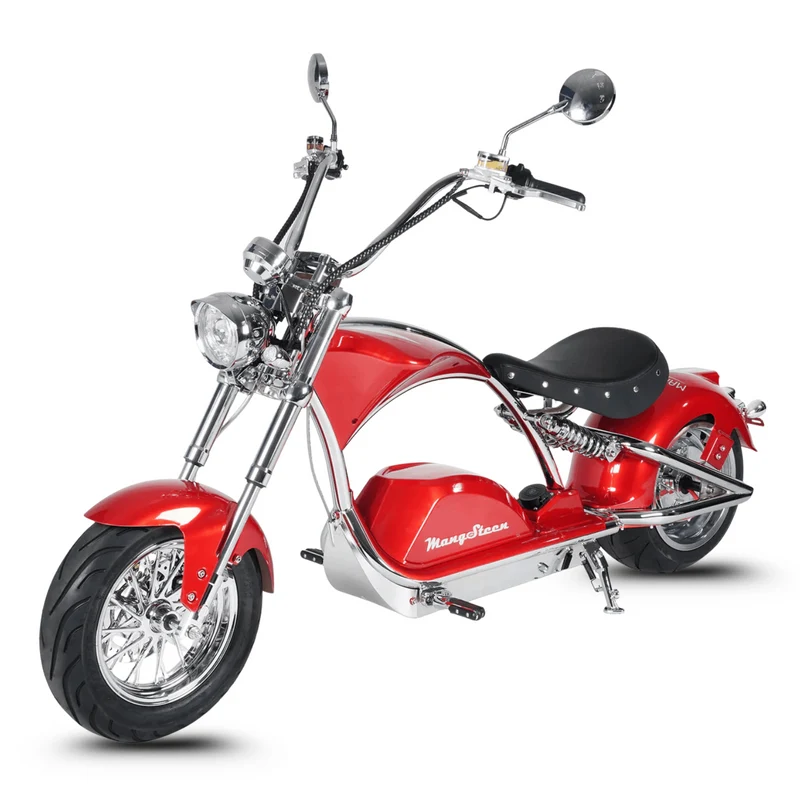 Trottinette Mangosteen électrique assise City Coco M1PS – cadre chromé & double motorisation