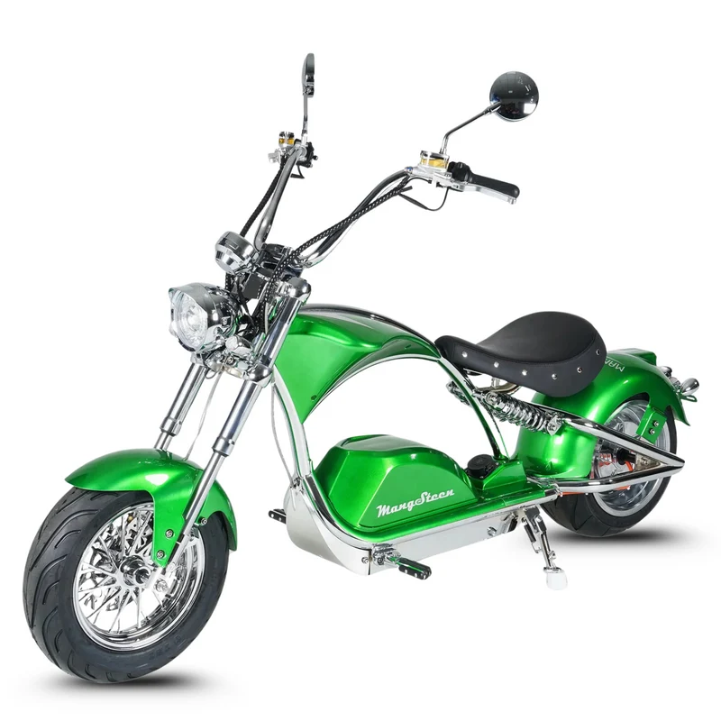 Trottinette Mangosteen électrique assise City Coco M1PS – cadre chromé & double motorisation