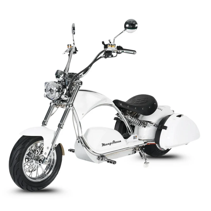 Trottinette Mangosteen électrique assise City Coco M1PS – cadre chromé & double motorisation