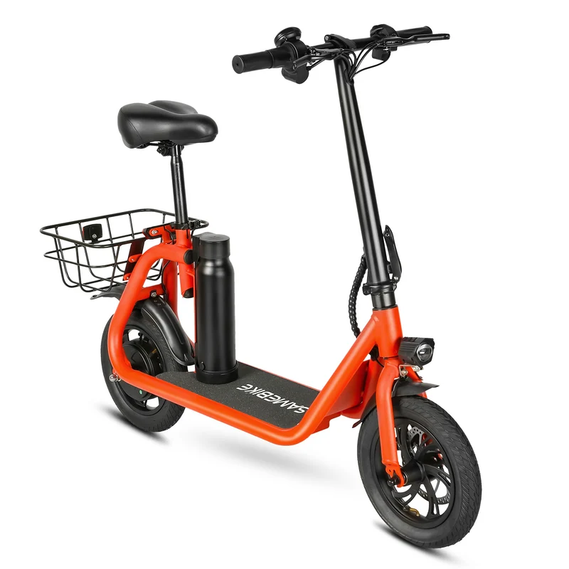 Mini trottinette électrique pliable C01 avec selle, batterie amovible