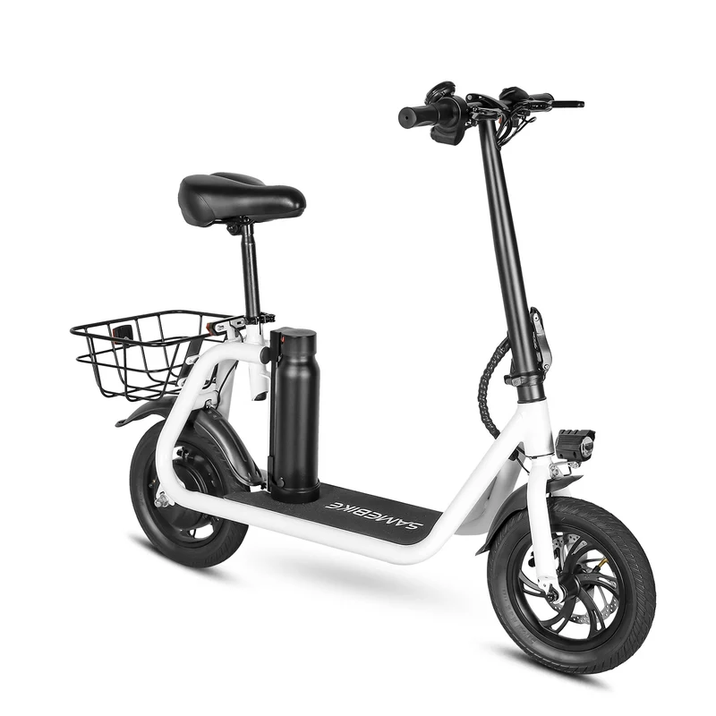 Mini trottinette électrique pliable C01 avec selle, batterie amovible