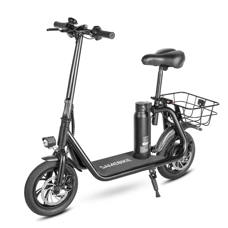 Mini trottinette électrique pliable C01 avec selle, batterie amovible