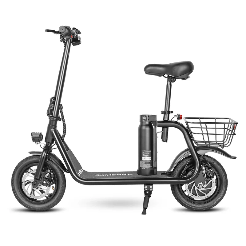 Mini trottinette électrique pliable C01 avec selle, batterie amovible