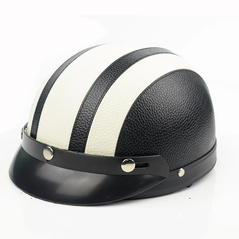 Casque Trottinette Casque Vintage EVOMOSA B&W