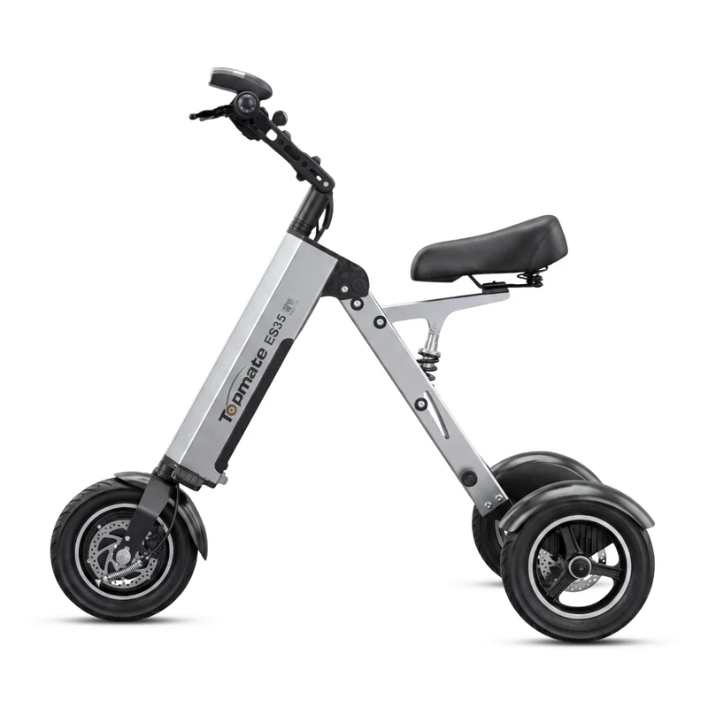 Mini trottinette pliable 3 roues ES-35 pour PMR et Séniors - Tricycle ultra léger