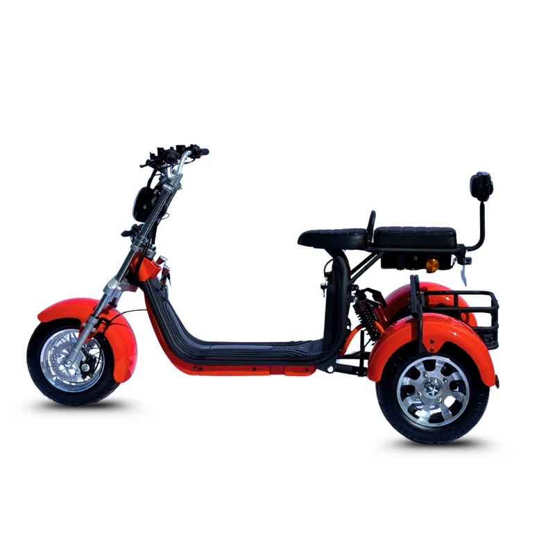Tricycle électrique 3 roues City Coco CP-3.0 – biplace compact, autonomie modulable (20 Ah / 40 Ah)