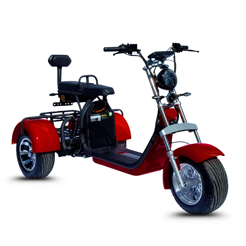 Tricycle électrique 3 roues City Coco CP-3.0 – biplace compact, autonomie modulable (20 Ah / 40 Ah)