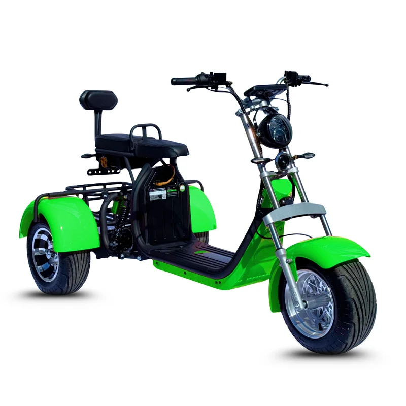 Tricycle électrique 3 roues City Coco CP-3.0 – biplace compact, autonomie modulable (20 Ah / 40 Ah)