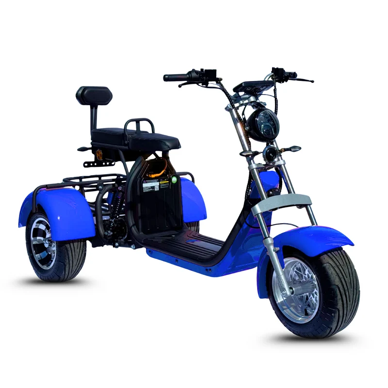 Tricycle électrique 3 roues City Coco CP-3.0 – biplace compact, autonomie modulable (20 Ah / 40 Ah)