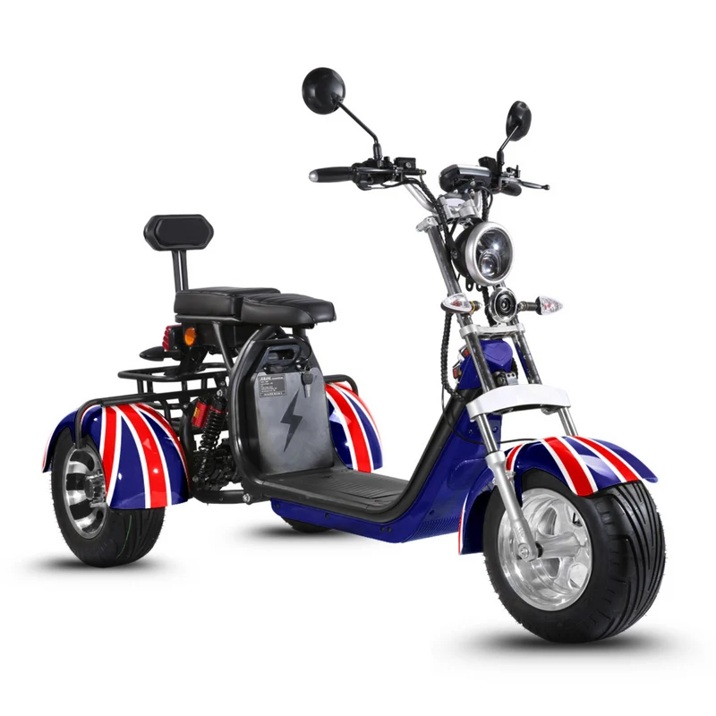Tricycle électrique 3 roues City Coco CP-3.0 – biplace compact, autonomie modulable (20 Ah / 40 Ah)