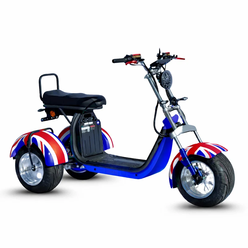 Tricycle électrique 3 roues City Coco CP-7.0 – modèle biplace avec grande autonomie (20Ah/40Ah)