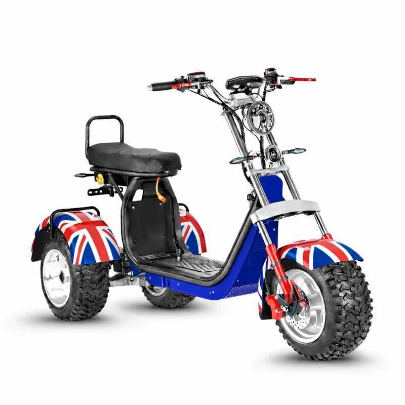 Tricycle électrique 3 roues City Coco CP-7.0 – modèle biplace avec grande autonomie (20Ah/40Ah)