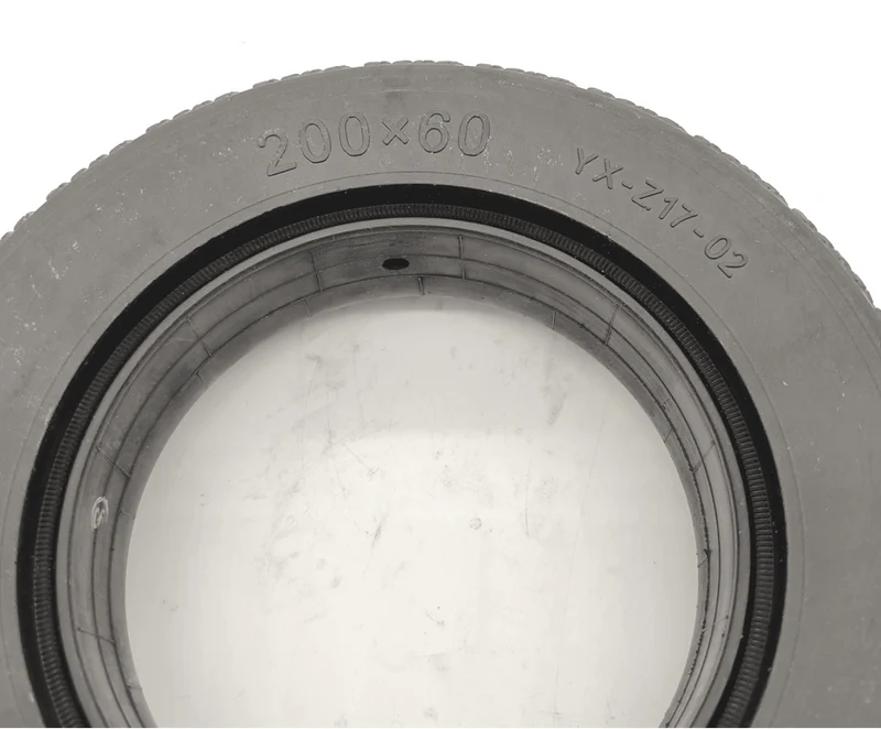 Pneu plein 200x60 pour Dualtron Raptor, Vselt 8+, Revoe Rs Max, Zero 8 arrière