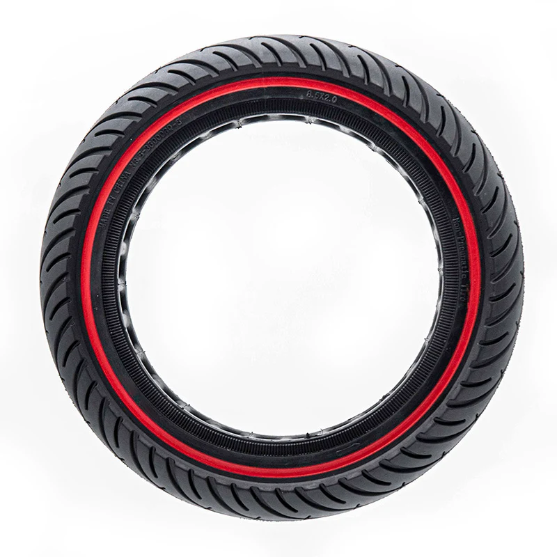 Pneu plein 8.5x2.0 NEW souple ligne rouge pour xiaomi trottinette, wispeed