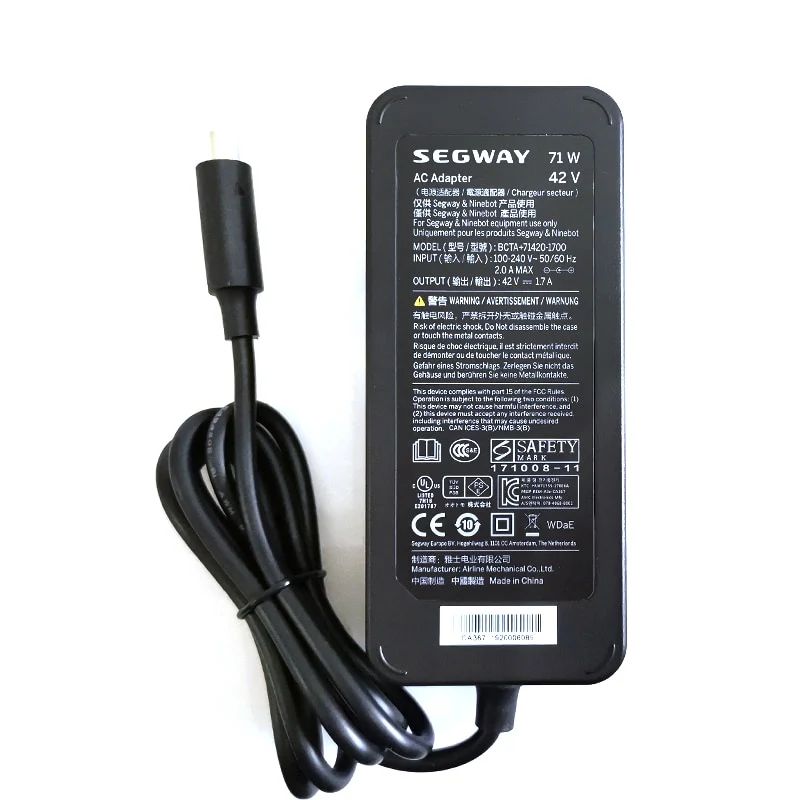 Chargeur Trottinette Électrique SEGWAY Original 42V
