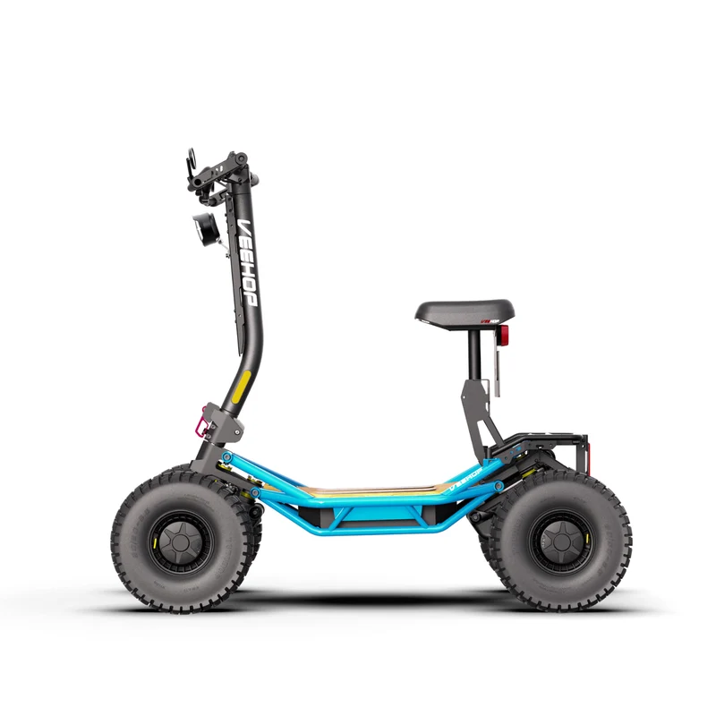 Trottinette VEEHOP tout terrain à 4 roues motrices avec selle pliable 3200w / 6400w 40ah