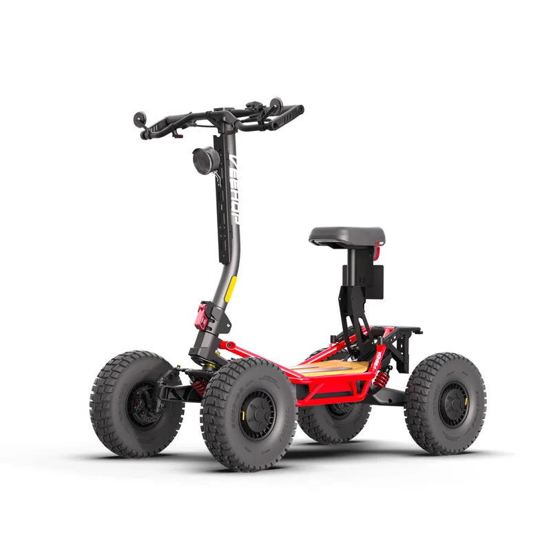 Trottinette VEEHOP tout terrain à 4 roues motrices avec selle pliable 3200w / 6400w 40ah