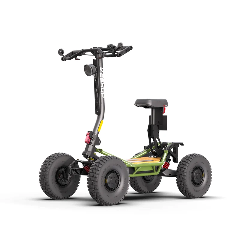 Trottinette VEEHOP tout terrain à 4 roues motrices avec selle pliable 3200w / 6400w 40ah