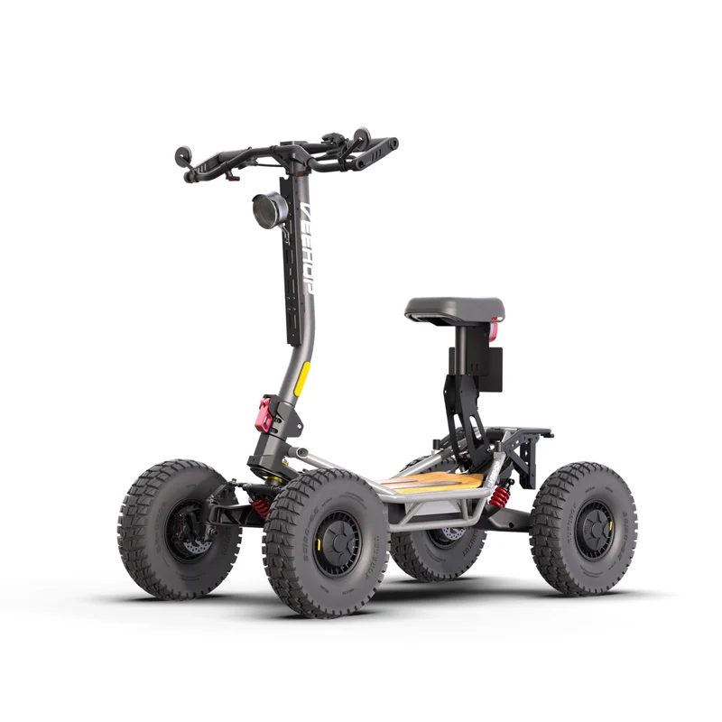 Trottinette VEEHOP tout terrain à 4 roues motrices avec selle pliable 3200w / 6400w 40ah