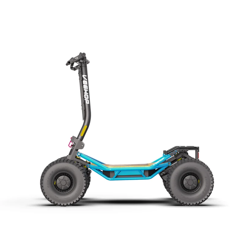 Trottinette VEEHOP tout terrain à 4 roues motrices avec selle pliable 3200w / 6400w 40ah