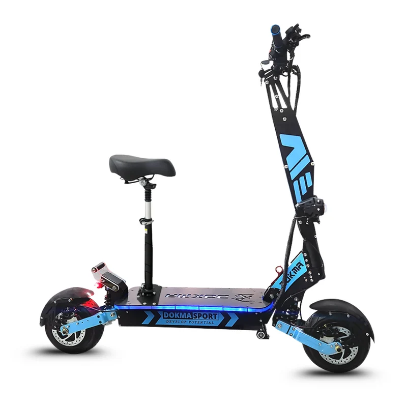 Trottinette électrique puissante NINJA 6000/8000W 30/40ah avec selle