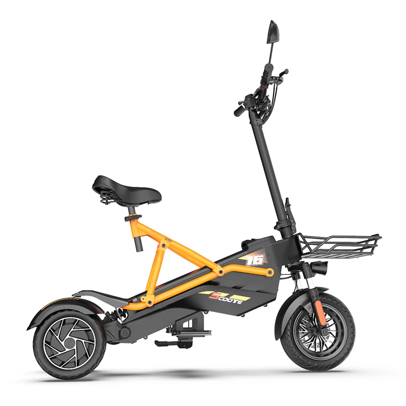 Trottinette électrique 3 roues avec selle 1000W modèle F2