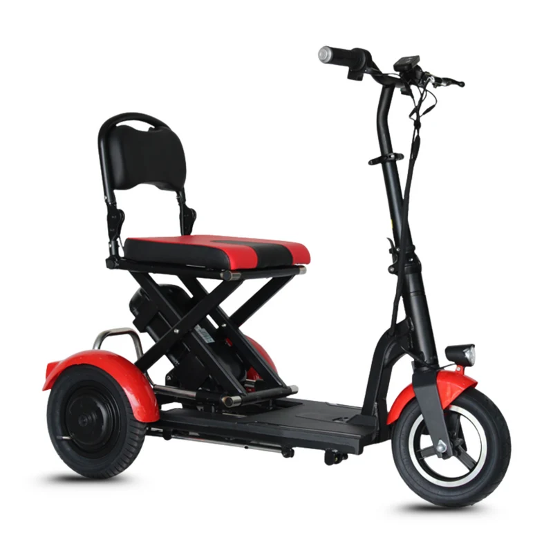 Mini scooter électrique S2 pliable – 3 roues 300W/600W, mobilité pratique pour seniors et PMR