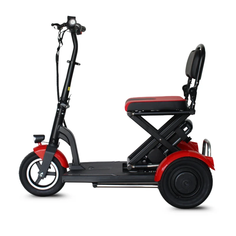 Mini scooter électrique S2 pliable – 3 roues 300W/600W, mobilité pratique pour seniors et PMR
