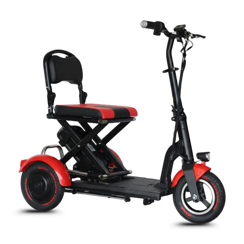 Mini scooter électrique S2 pliable – 3 roues 300W/600W, mobilité pratique pour seniors et PMR