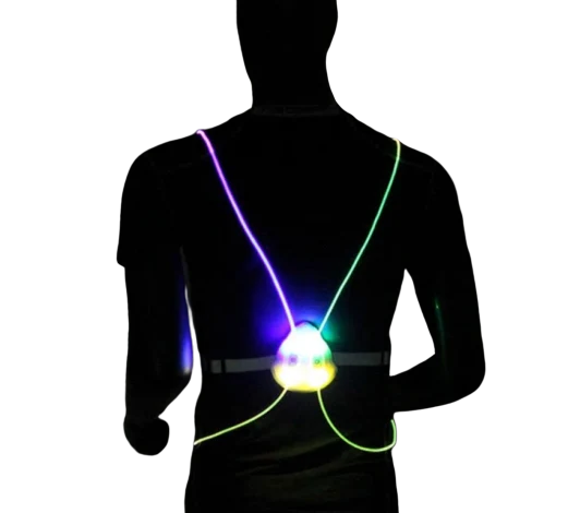Gilet Haute Visibilité LED DICA Équipement Trottinette
