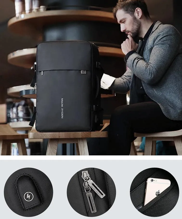 Sac à Dos Trottinette Électrique MARK RYDEN 17,3" Extensible & USB
