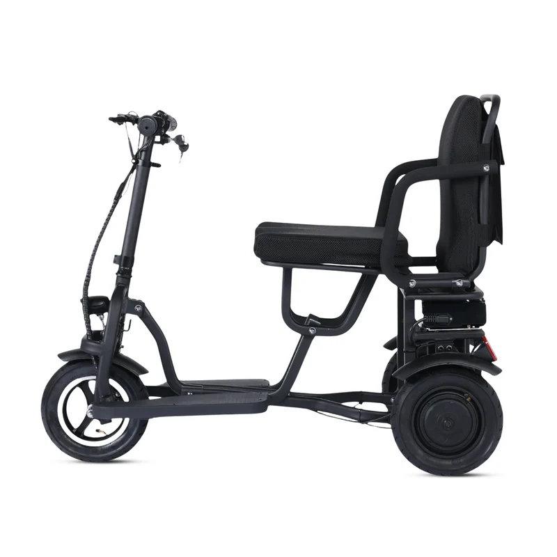 Tricycle électrique pliable ES-10 – 3 roues 350W/700W, idéal pour PMR et seniors