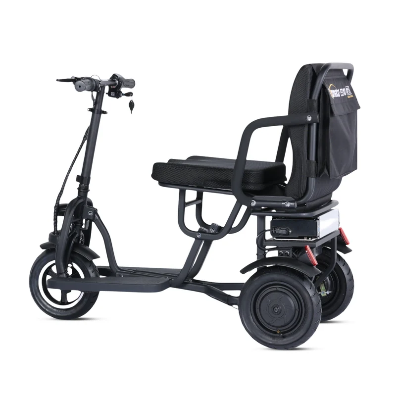 Tricycle électrique pliable ES-10 – 3 roues 350W/700W, idéal pour PMR et seniors
