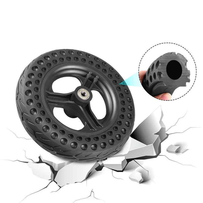Pneu Plein HT 10'' avec montage Pièce Trottinette Électrique