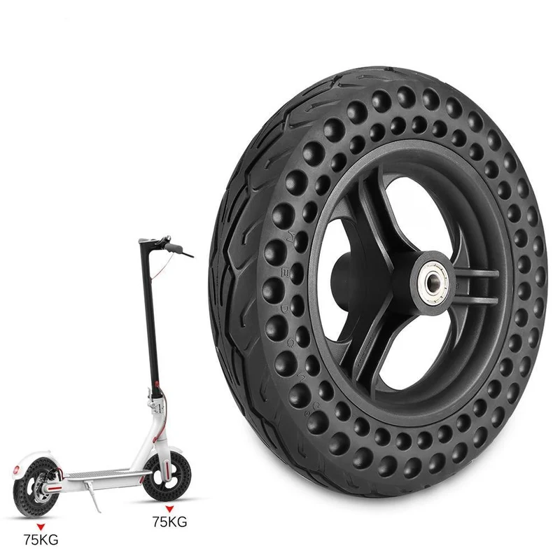 Pneu Plein HT 10'' avec montage Pièce Trottinette Électrique