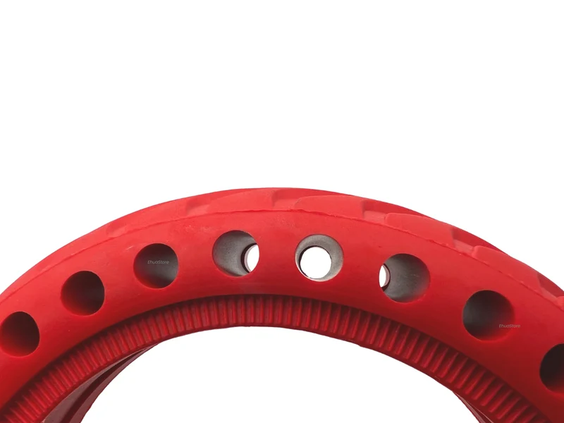 Pneu plein aleveolé ROUGE pour xiaomi M365/Pro/Pro2/3/Essentail/1s, Wispeed T850/T855/Pro