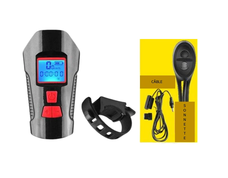 Lampe Smart Deluxe 3-en-1 Accessoire Trottinette Électrique