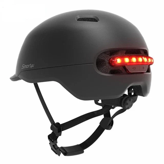 Casque Trottinette Casque LED URBAN noir