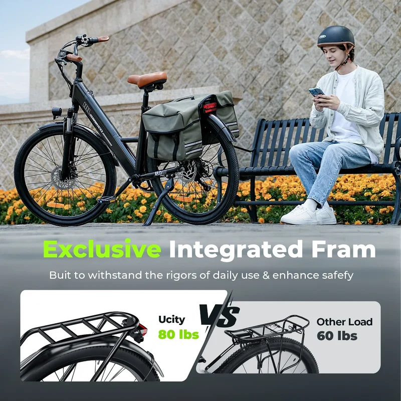 isinwheel Ucity Step-Through Electric Bike Canada