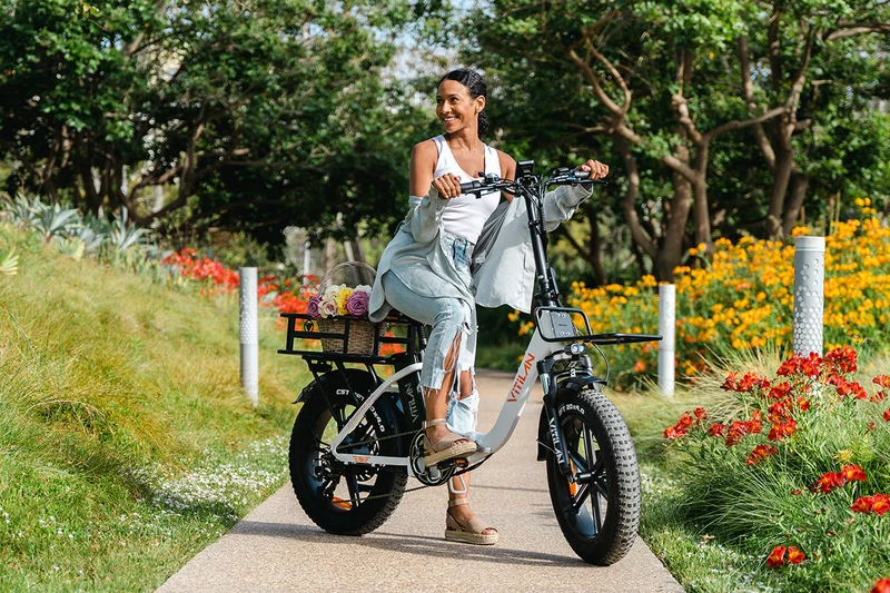 VITILAN U7 Step-Through Fat Tire Electric Bike Canada