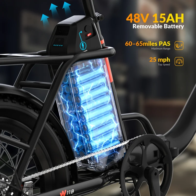 5TH WHEEL PB11 Folding Fat-Tire Electric Bike - Canada