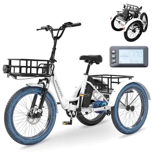 MOPHOTO 500W Folding Electric Tricycle