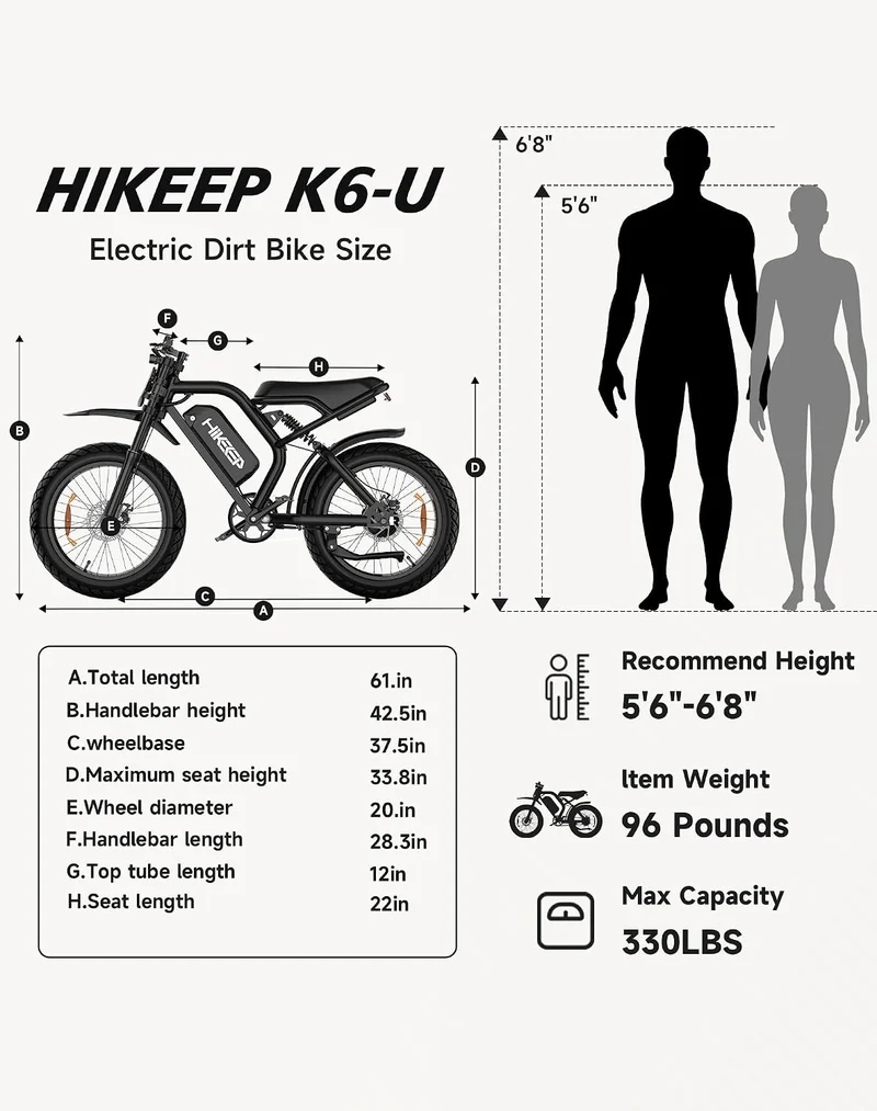HiKeep K6-U Fat Tire Electric Bike Canada