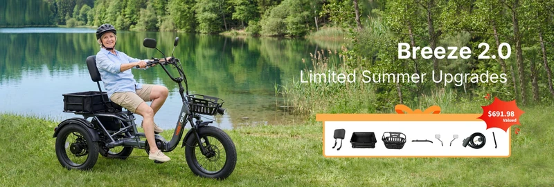 Meet One Breeze 2.0 Folding Electric Trike Canada