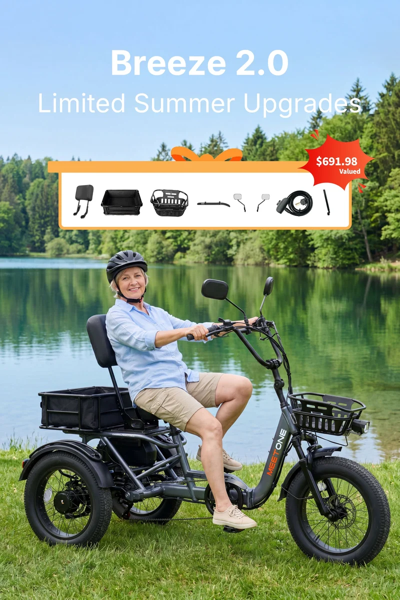 Meet One Breeze 2.0 Folding Electric Trike Canada
