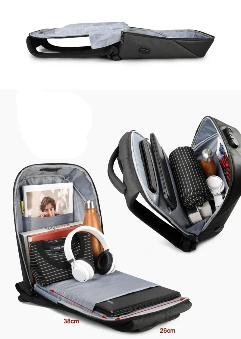 Sac à Dos Trottinette Électrique GC Waterproof, USB & Antivol