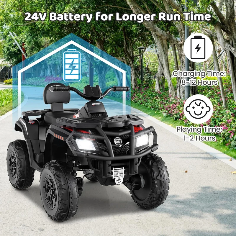 OLAKIDS 24V 4WD 2-Seater Kids ATV Canada