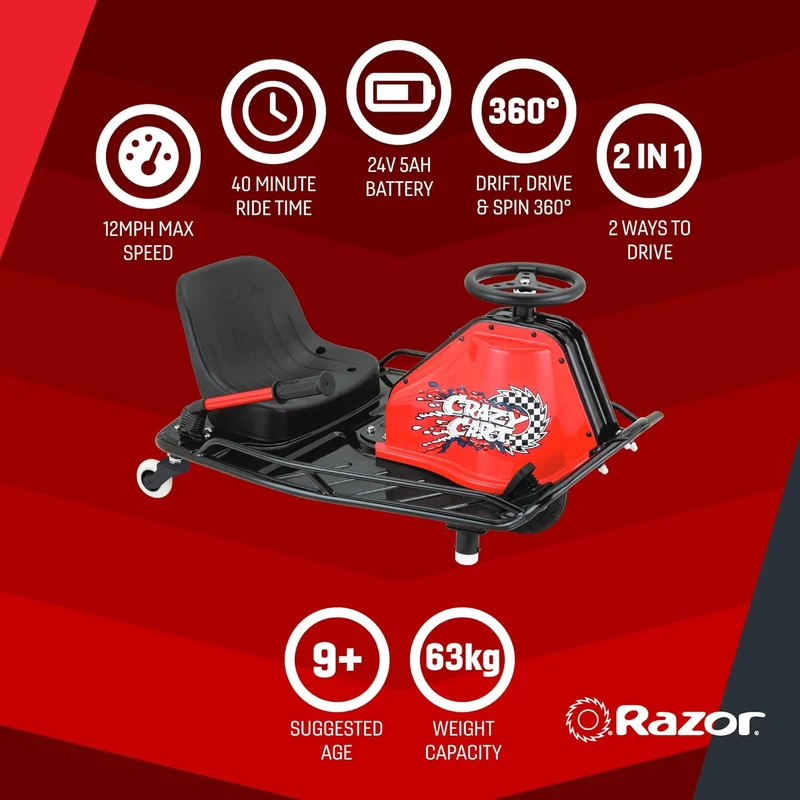 Razor Crazy Cart Electric Drift Kart Canada
